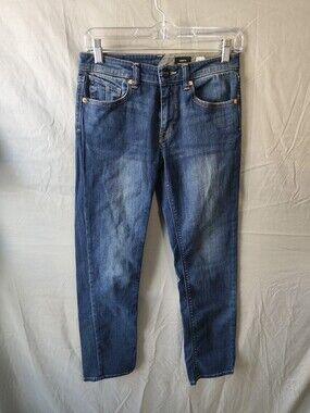 Volcom Vorta Jeans Womens 26 Slim Straight Mid Rise Stretch Denim Classic Pants